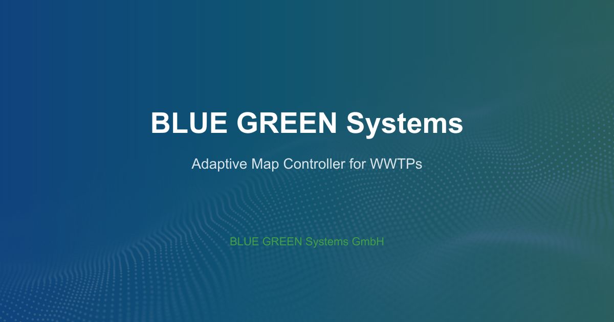 Adaptive Oxygen Setpoint Control for Wastewater Treatment | BLUE GREEN ...